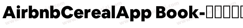 AirbnbCerealApp Book字体转换